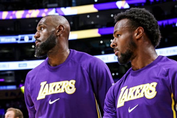Bronny James hasn't discussed Lakers exit with LeBron but looks forward to Christmas matchup