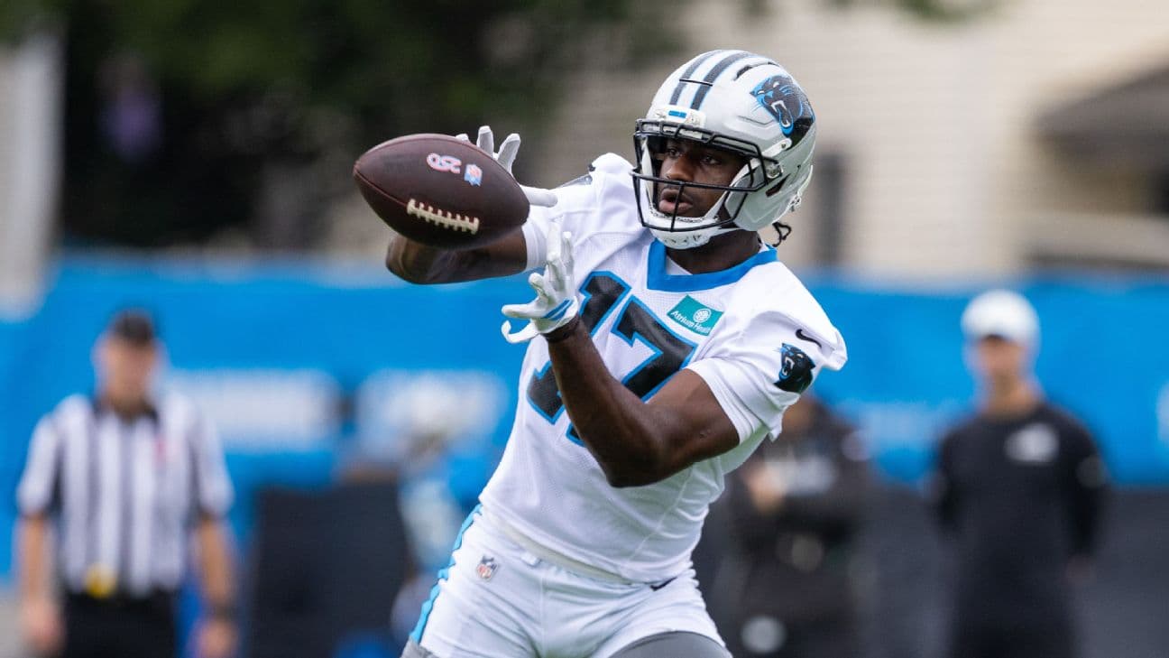 Panthers' Xavier Legette carted off with upper body injury