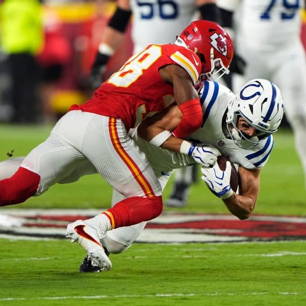 Colts' Alec Pierce hurts heel vs. Chiefs; X-rays negative