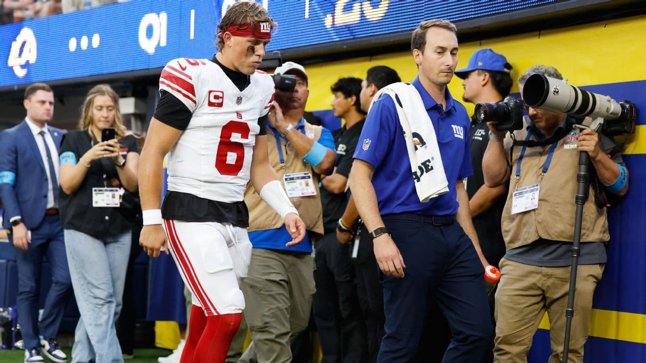 Giants face season without Dart as knee injury worsens