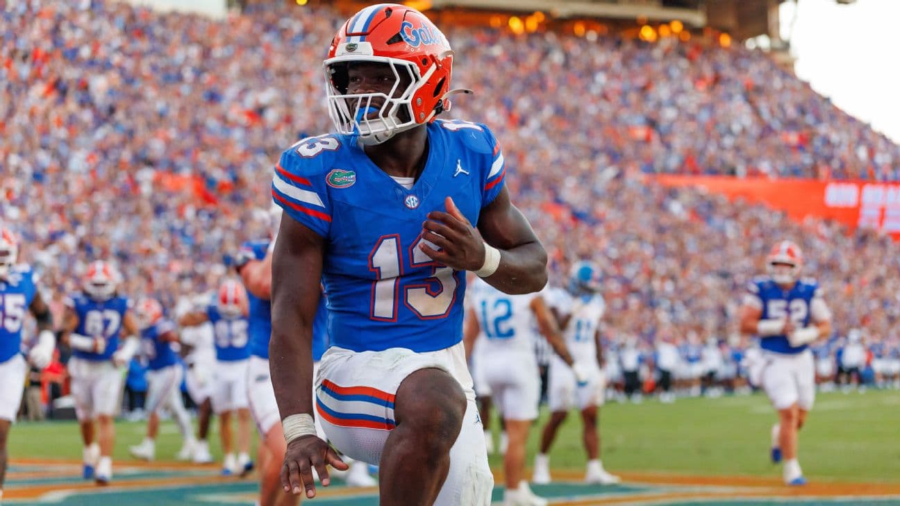 Baugh and Florida in focus as CFP picture clarifies after Week 4
