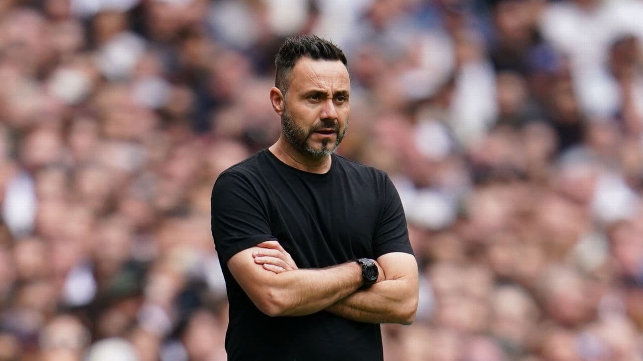 Tottenham's chief executive backs De Zerbi amid poor start